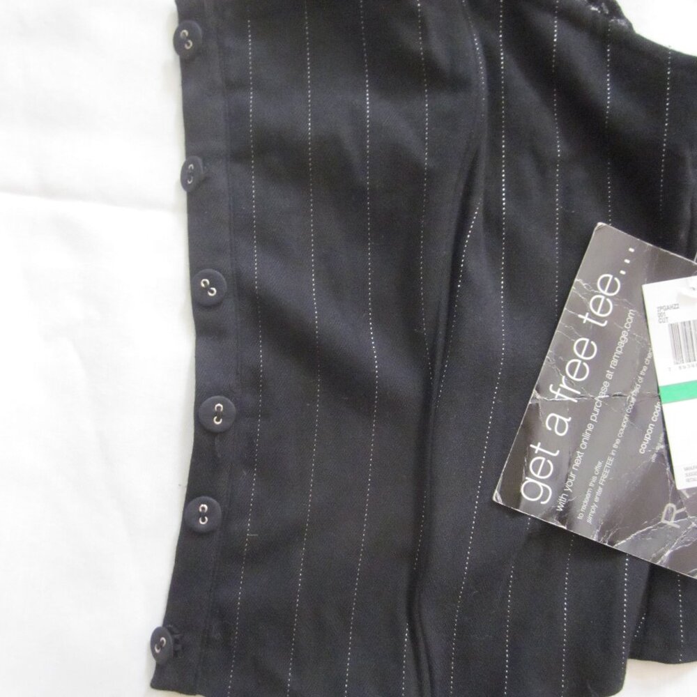 NWT Rampage Pinstripe and Lace Top - Jr's sz L - Picture 5 of 12